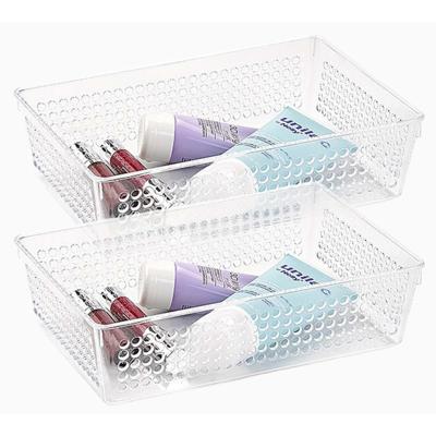 Plasticforte Opbergbakje - Pakket van 5x stuks - mandje - organizer - 23,5x15,5 cm - transparant Plasticforte Opbergbakje - Pakket van 5x stuks - mandje - organizer - 23,5x15,5 cm - transparant