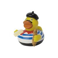 Badeendje thema Frankrijk - rubber - 8 cm - Bad speeltjes eendjes Badeendje thema Frankrijk - rubber - 8 cm - Bad speeltjes eendjes