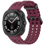 Marine Band siliconen - Wijnrood - Samsung Galaxy Watch Ultra 47mm