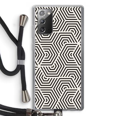 Magic pattern: Samsung Galaxy Note 20 / Note 20 5G Transparant Hoesje met koord