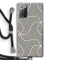 Magic pattern: Samsung Galaxy Note 20 / Note 20 5G Transparant Hoesje met koord
