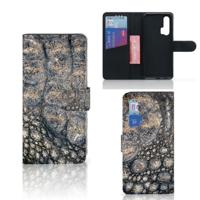 Honor 20 Pro | Telefoonhoesje | Met pasjeshouder | Krokodillenprint