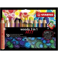 Kleurpotlood stabilo 880 woody 3 in 1 arty 10st | 5 stuks