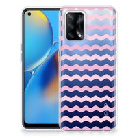 OPPO A74 4G TPU bumper Waves Roze