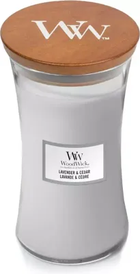 WoodWick large candle lavender & cedar