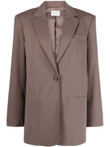 Claudie Pierlot blazer boutonné à revers crantés - Marron