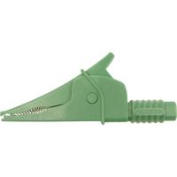 Cliff Croc Clip Veiligheids-krokodilklem Steekaansluiting 4 mm CAT III 1000 V Groen