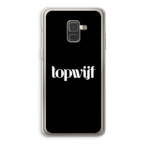 Topwijf Zwart: Samsung Galaxy A8 (2018) Transparant Hoesje
