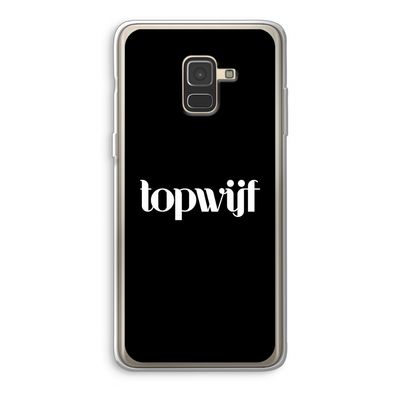 Topwijf Zwart: Samsung Galaxy A8 (2018) Transparant Hoesje