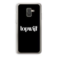 Topwijf Zwart: Samsung Galaxy A8 (2018) Transparant Hoesje