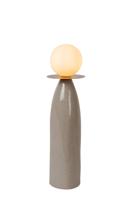 Lucide FIGARO - Tafellamp - Ø 12 cm, H 45cm - 1xG9 - Grijs