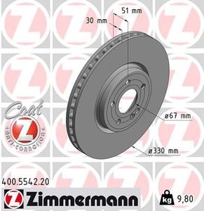 Remschijf COAT Z 400554220