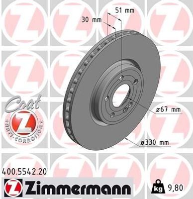 Remschijf COAT Z 400554220