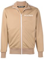 Palm Angels veste de sport à logo imprimé - BEIGE WHITE