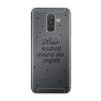 Confetti: Samsung Galaxy A6 Plus (2018) Transparant Hoesje