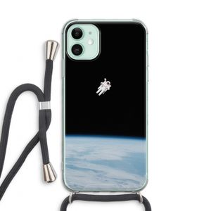 Alone in Space: iPhone 11 Transparant Hoesje met koord