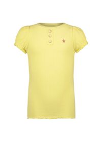 Like Flo Meisjes t-shirt rib - Zacht geel
