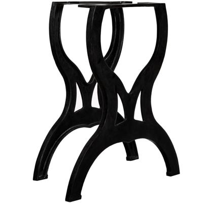 Eettafelpoten 2 st X-frame gietijzer