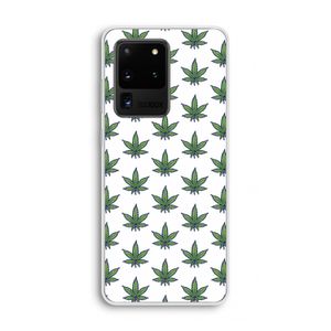 Weed: Samsung Galaxy S20 Ultra Transparant Hoesje