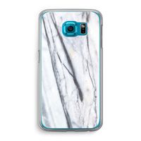 Gestreepte marmer: Samsung Galaxy S6 Transparant Hoesje