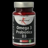 Lucovitaal Omega 3 probiotica D3 vegan 60 Capsules