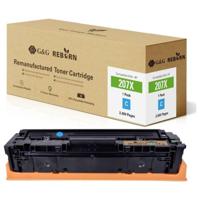 G&G Toner vervangt HP 207X Compatibel Cyaan 2450 bladzijden Reborn remanufactured 21286