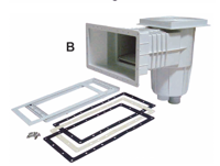 Aquaforte Wandskimmer Wit Groot - Voor Beton- & Foliewanden - Vuilverwijdering 3-5 m³/u