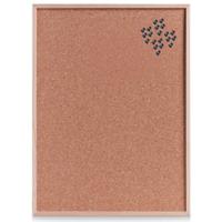 Kantoor Prikbord - 80 x 60 cm - inclusief 25x zwarte punaises - memobord - keuken