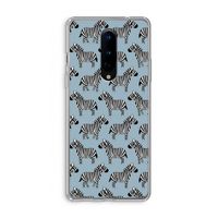 Zebra: OnePlus 8 Transparant Hoesje