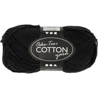 Creativ Company Katoengaren, zwart, 50gr, 170m