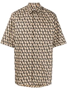 Valentino Garavani chemise à motif monogrammé - Tons neutres
