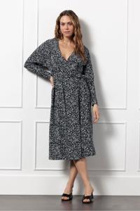 Studio Anneloes Angie Leaves Dress 12663 Jurk 9011 Black/off White