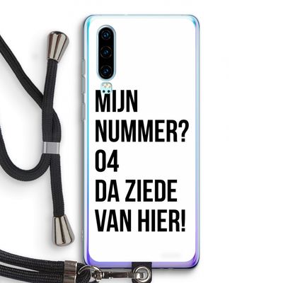 Da ziede van hier: Huawei P30 Transparant Hoesje met koord