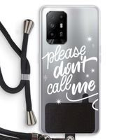 Don't call: Oppo A95 5G Transparant Hoesje met koord
