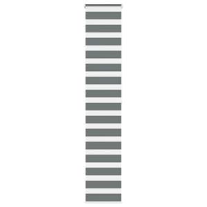 VidaXL Zebra rolgordijn 40x200 cm stofbreedte 35,9 cm donkergrijs