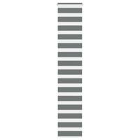 VidaXL Zebra rolgordijn 40x200 cm stofbreedte 35,9 cm donkergrijs