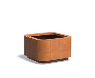 Cortenstaal plantenbak ROHIN 100x100x60cm.