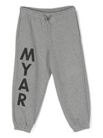 MYAR KIDS pantalon de jogging en coton à logo imprimé - Gris