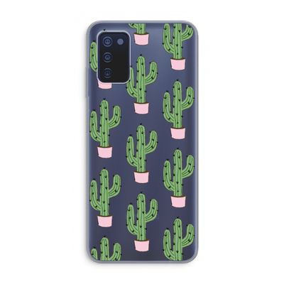 Cactus Lover: Samsung Galaxy A03s Transparant Hoesje