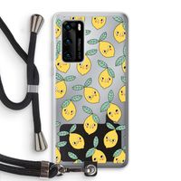 Citroenen: Huawei P40 Transparant Hoesje met koord