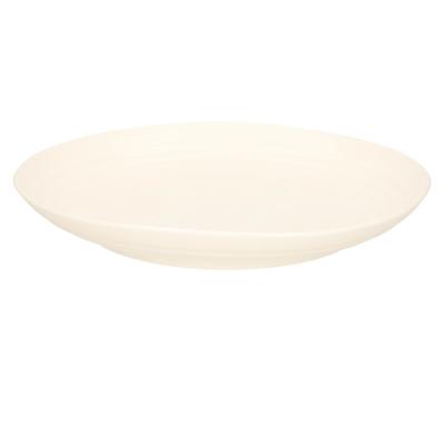 PlasticForte Rond bord/camping bord - D22 cm - ivoor wit - kunststof
