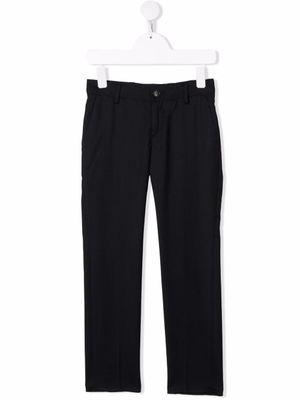 Emporio Armani Kids pantalon de costume à coupe slim - Bleu