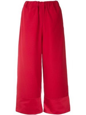 Olympiah pantalon palazzo crop Juanita - Rouge