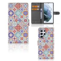 Samsung Galaxy S22 Ultra | Bookcase | Tiles Color