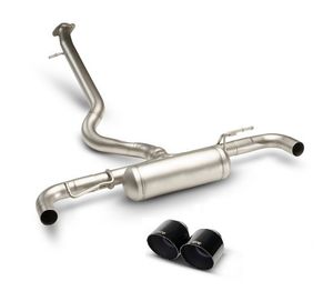 Remus uitlaat passend voor (GPF-back) Toyota Yaris GR (G16E) 1.6 Turbo - Black Chrome 9001211500GPF042680SABR
