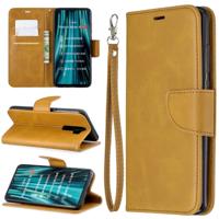 Voor Xiaomi Redmi Note 8Pro retro Lambskin textuur zuivere kleur horizontale Flip PU lederen draagtas met houder & kaartsleuven & portemonnee & Lanyar