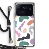 Memphis Shapes: Xiaomi Mi 11 Ultra Transparant Hoesje met koord