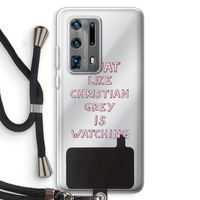 Christian Grey: Huawei P40 Pro Plus Transparant Hoesje met koord