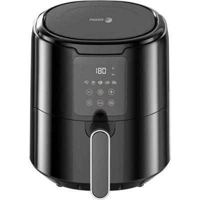 Olievrije friteuse - FAGOR - Airfryer FG4210 - 4,2 L - 1300 W - Touchscreen - 5 kookvoorinstellingen - Timer - Zwart