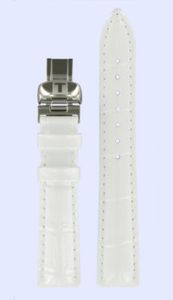 Horlogeband Tissot T600033918 Leder Wit 16mm